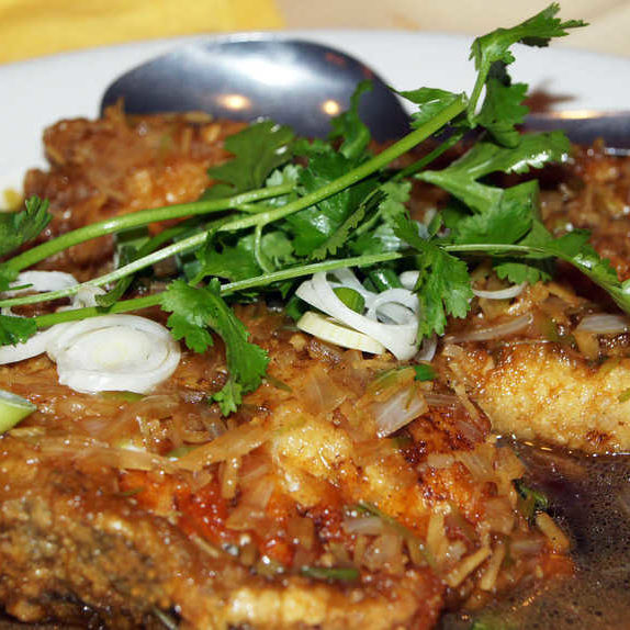 Macadamia nut crusted halibut coconut