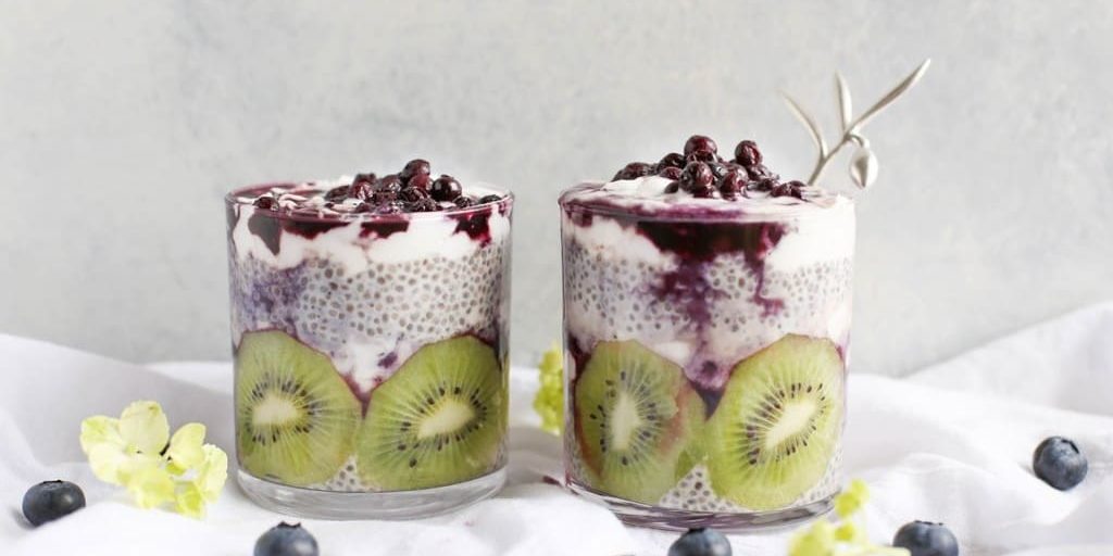 Nutty Blueberry Almond Chia Pudding