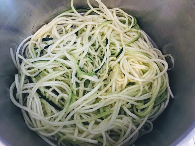 Zucchini Pasta with Pesto Sauce