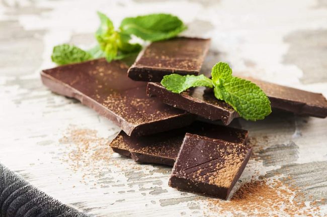 Chocolate peppermint fat bombs