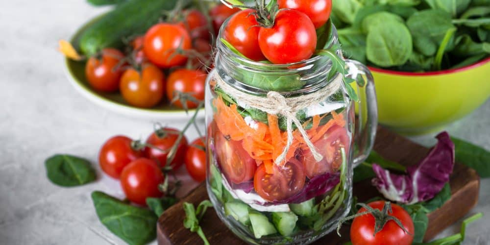 Salad in Mason Jar