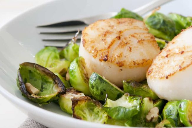 Scallops Brussels Sprouts