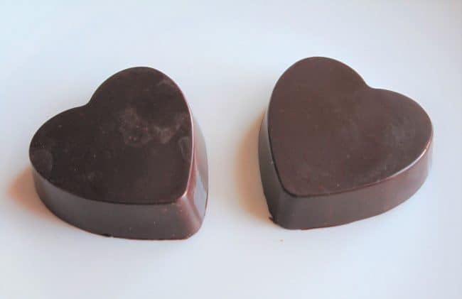 Dark Chocolate Hazelnut Hearts
