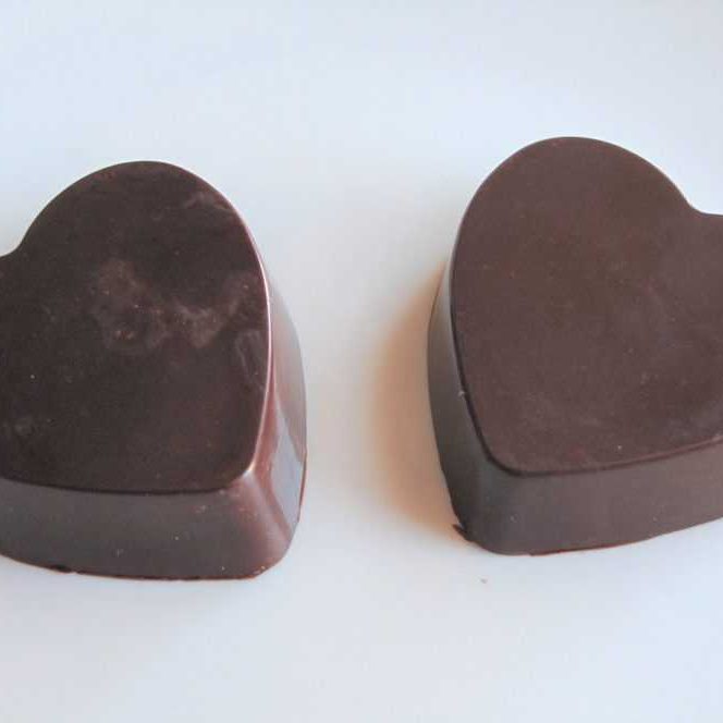Dark Chocolate Hazelnut Hearts
